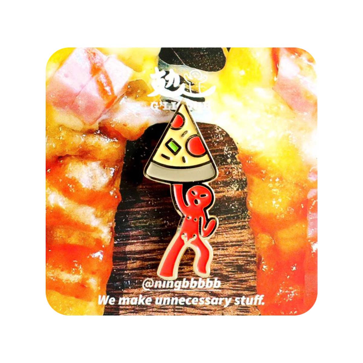 PinPin Like You Badge – Stuffed Crust Pizza (Order on demand)-p_1