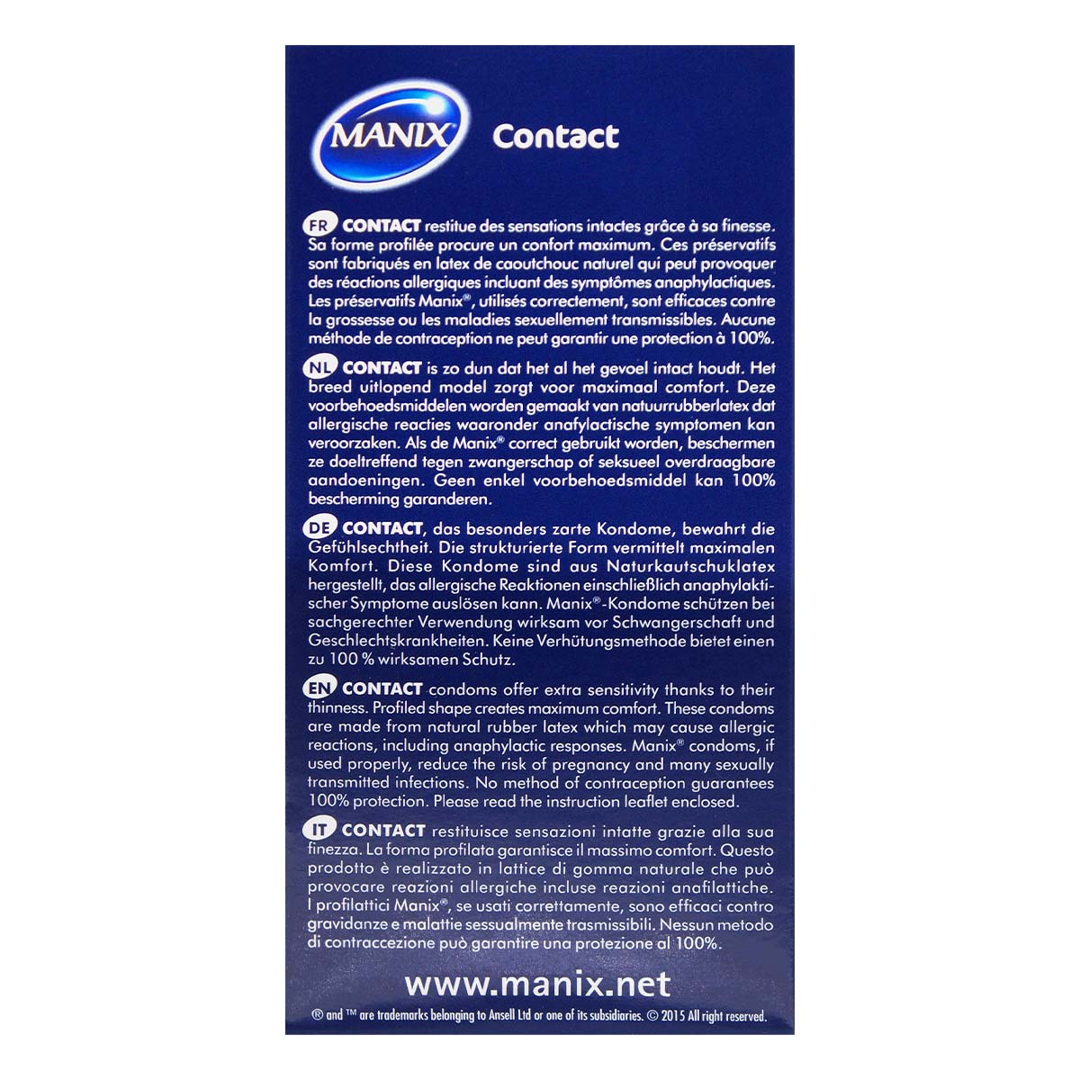 Manix Contact Sensitive 12's Pack Latex Condom-thumb_3