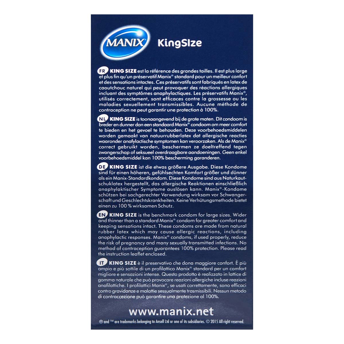 Manix King Size 54mm 12's Pack Latex Condom-thumb_3