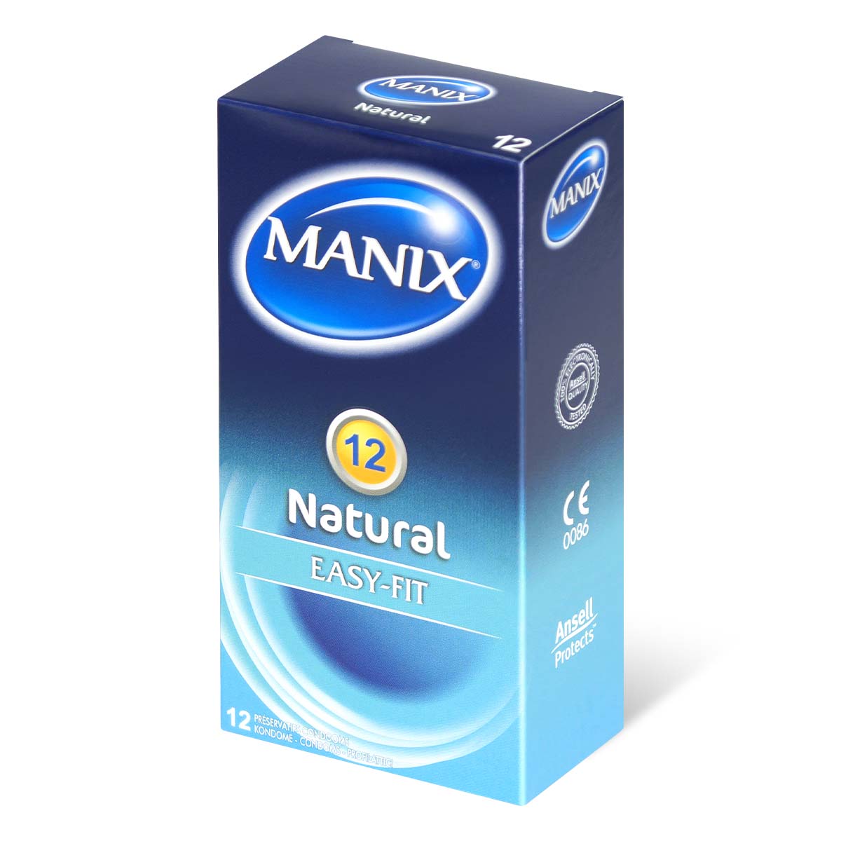 Manix Natural Easy Fit 12's Pack Latex Condom-p_1