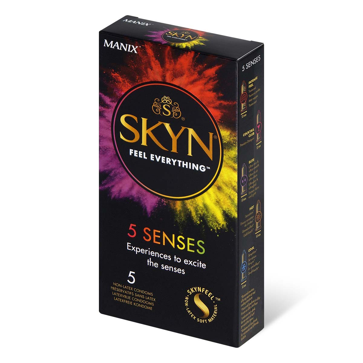 Manix x SKYN 5 Senses 5's Pack PI Condom-thumb_1