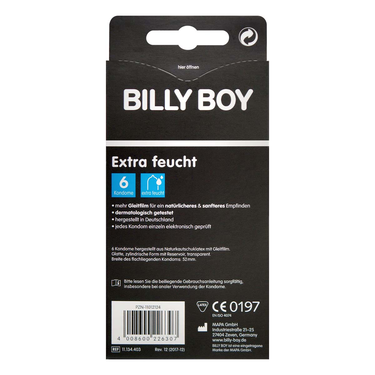 BILLY BOY Extra Wet 6's Pack Latex Condom-thumb_3