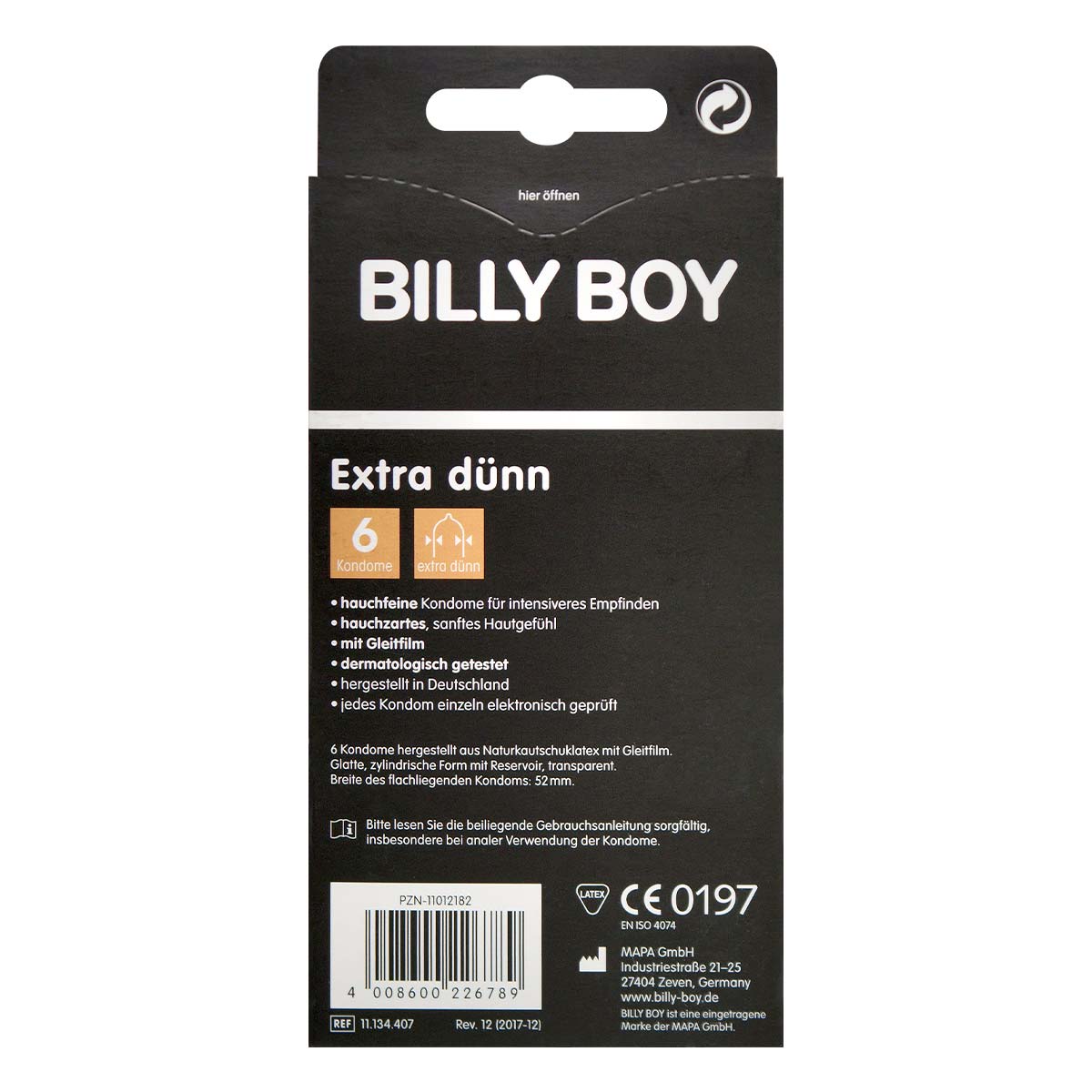 BILLY BOY Extra Thin 6's Pack Latex Condom-p_3