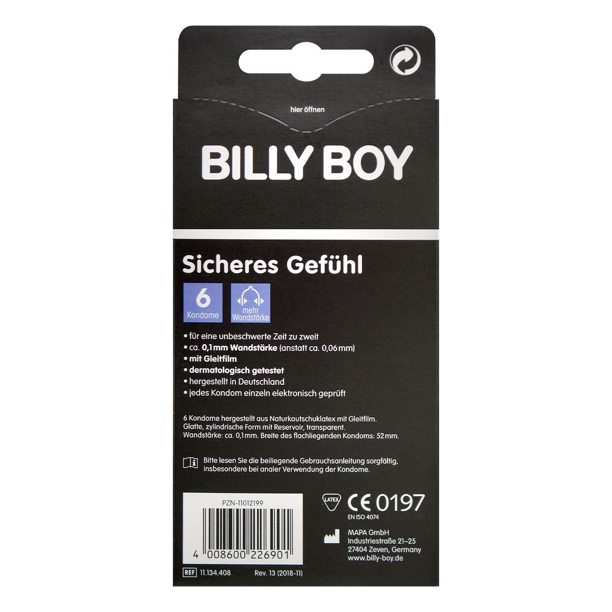 BILLY BOY Feel Safe 6's Pack Latex Condom-p_3