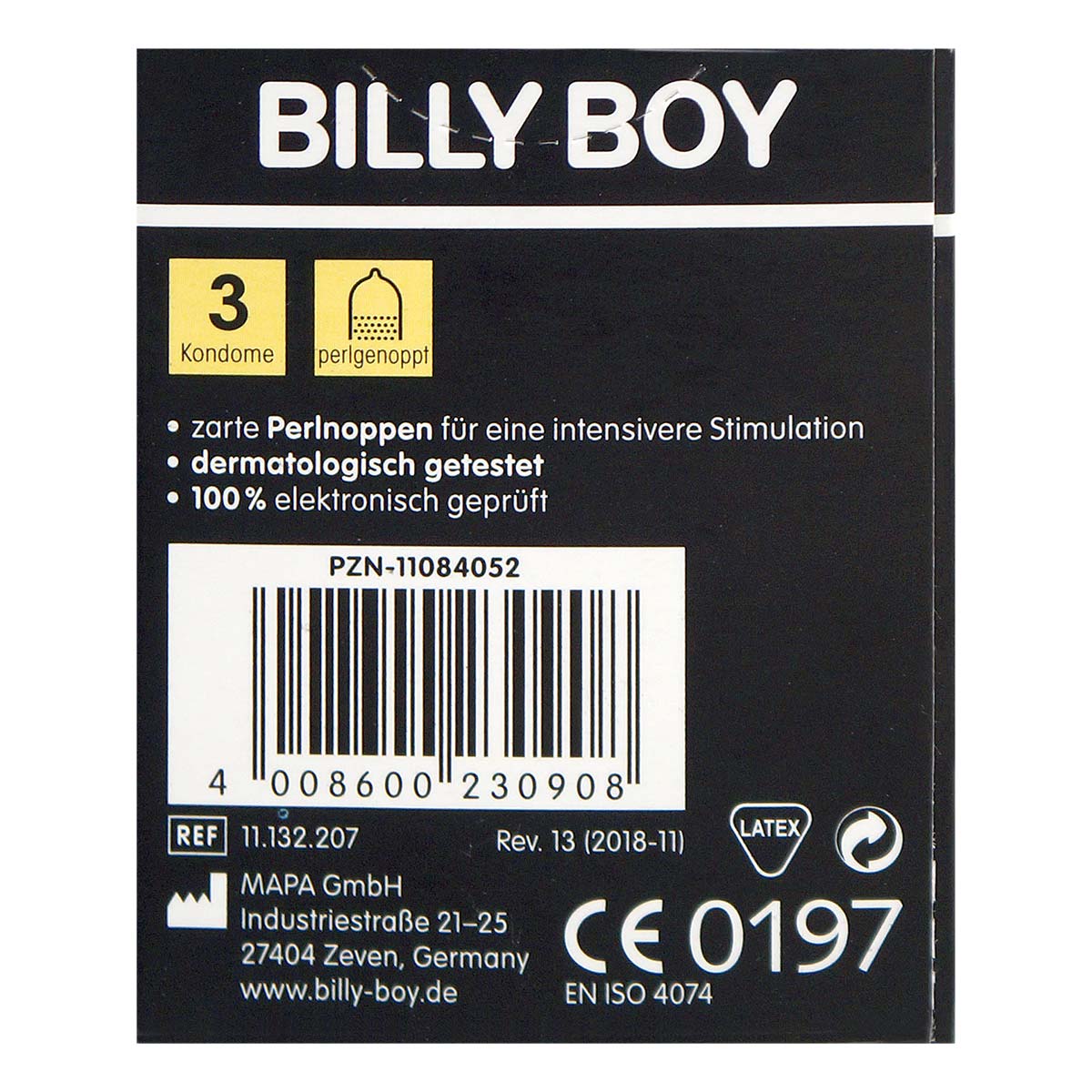 BILLY BOY Perl 3's Pack Latex Condom-thumb_3