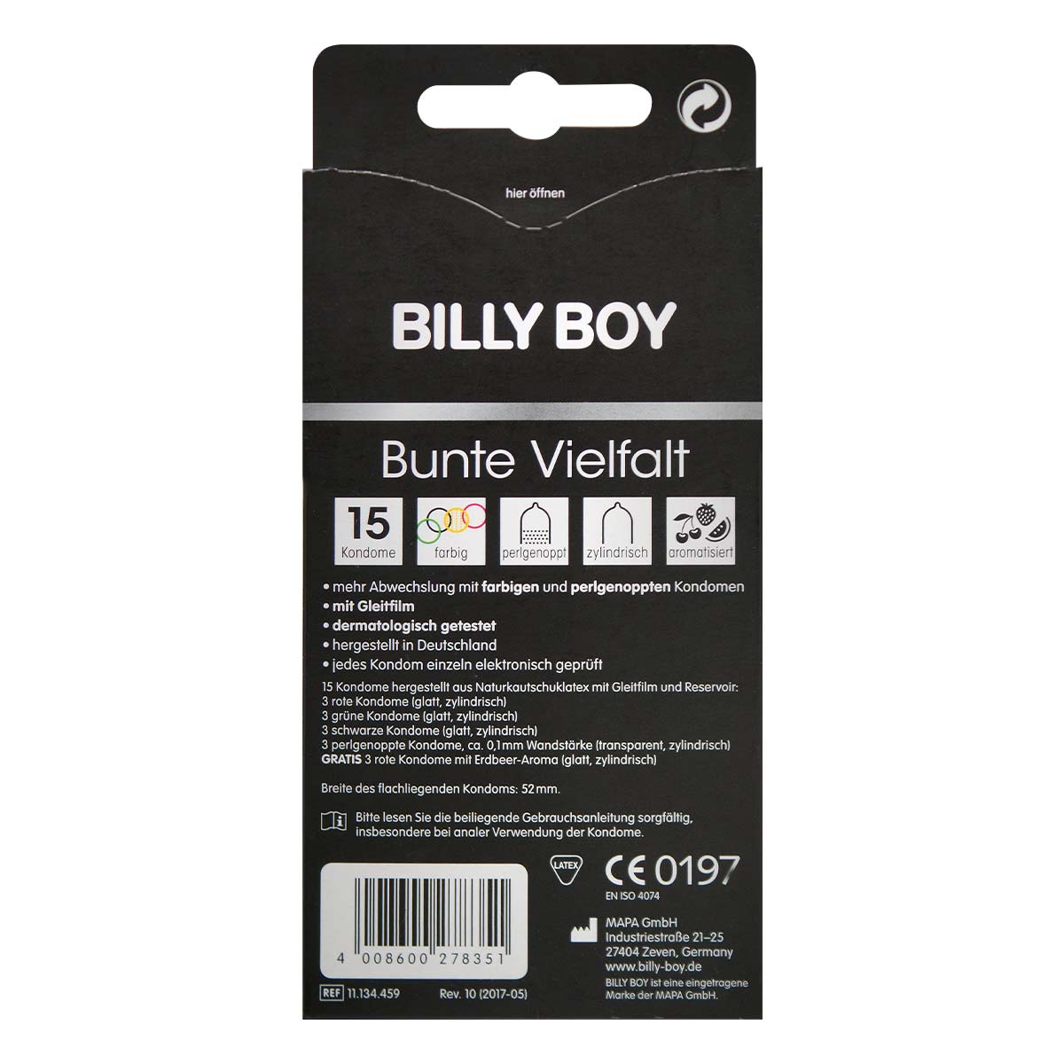 BILLY BOY Something Sweet 15's Pack Latex Condom-p_3