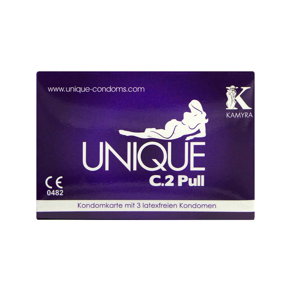 Kamyra Non-Latex Unique C.2 Pull 3's Pack Synthetic Condom-thumb_2