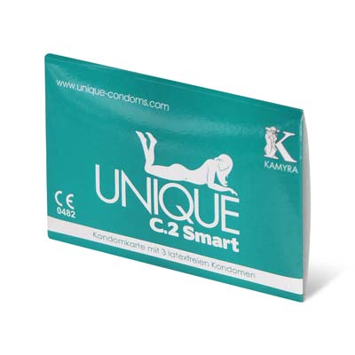 Kamyra Non-Latex Unique C.2 Smart 3's Synthetic Condom-thumb