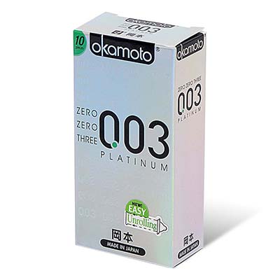 Okamoto 0.03 Platinum 10's Pack Latex Condom-thumb
