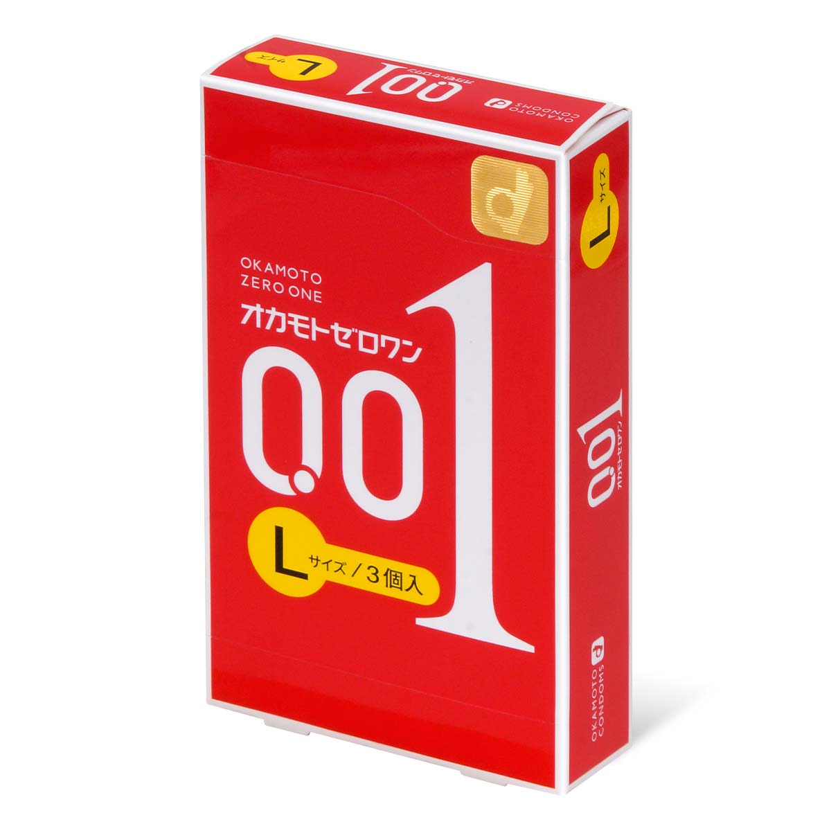 Okamoto 0.01 L size 3's Pack PU Condom-p_1