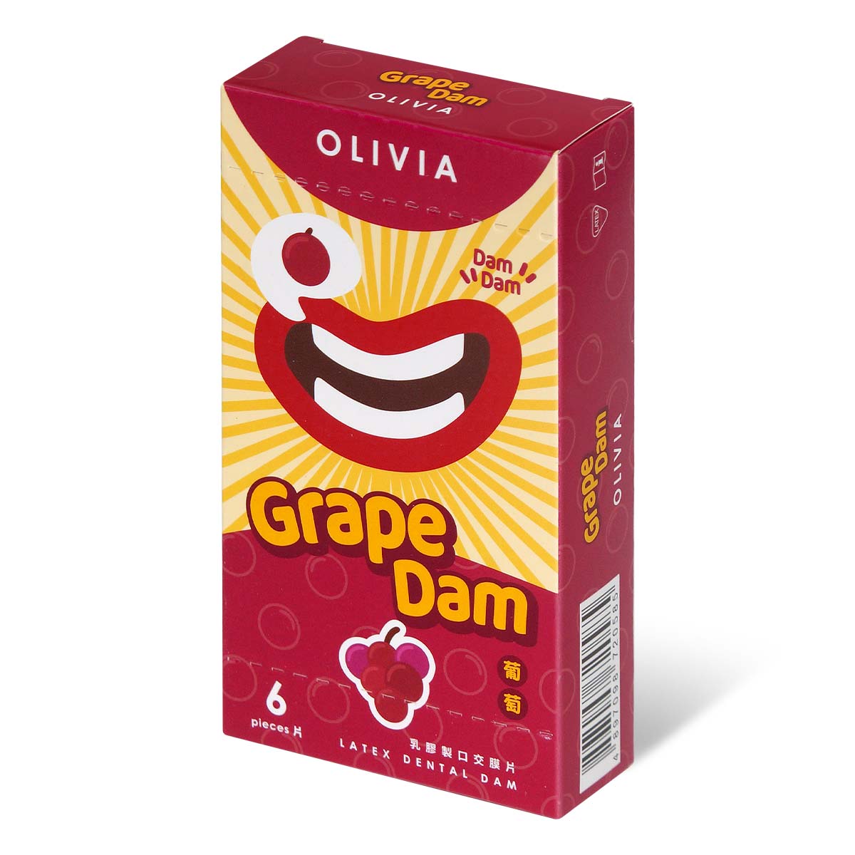 Olivia Grape Scent 6's Pack Latex Dams (Obsolete)-p_1