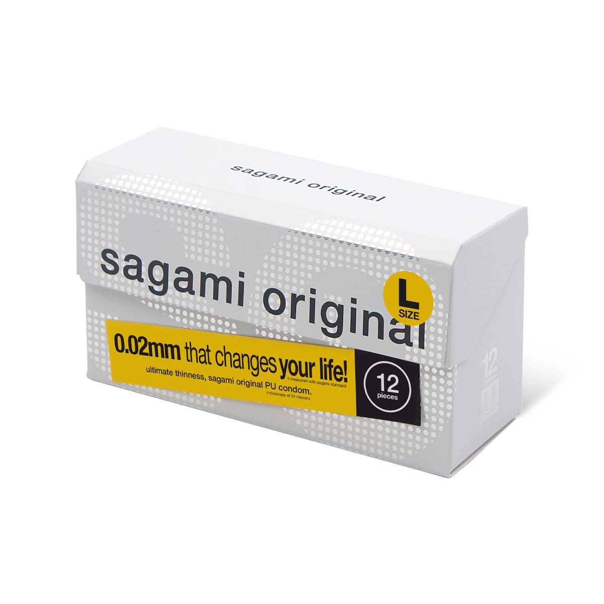 Sagami Original 0.02 L-size (2nd generation) 58mm 12's Pack PU Condom-thumb