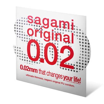 Sagami Original 0.02 (2nd generation) 1's Pack PU Condom-thumb