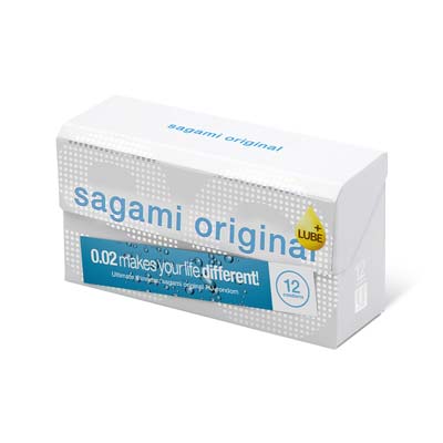 Sagami Original 0.02 Extra Lubricated 12's Pack PU Condom (UK)-thumb