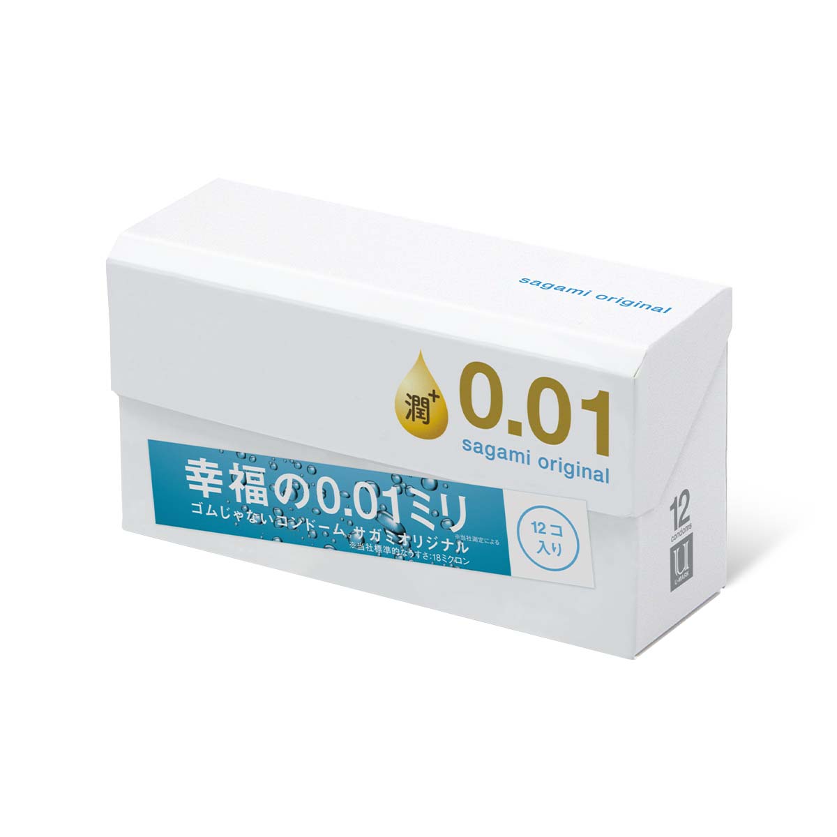 Sagami Original 0.01 Extra Lubricated 12's Pack PU Condom-thumb