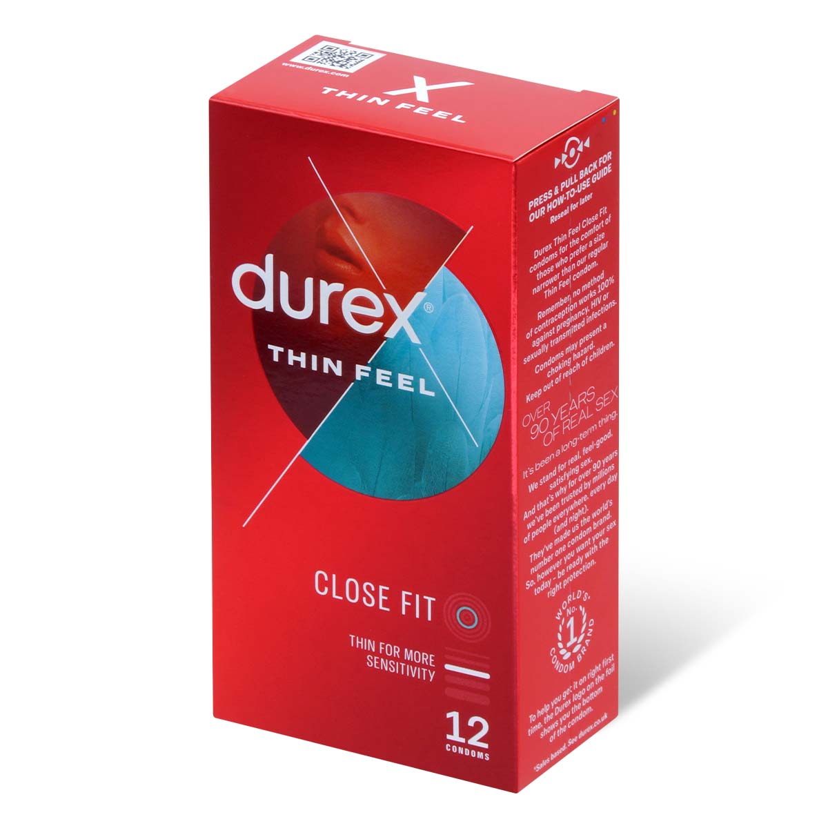 Durex Thin Feel Close Fit 12's Pack Latex Condom-p_1