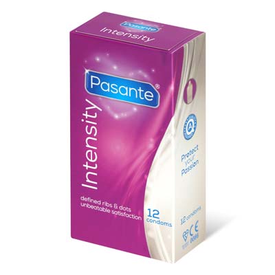 Pasante Intensity 12's Pack Latex Condom-thumb