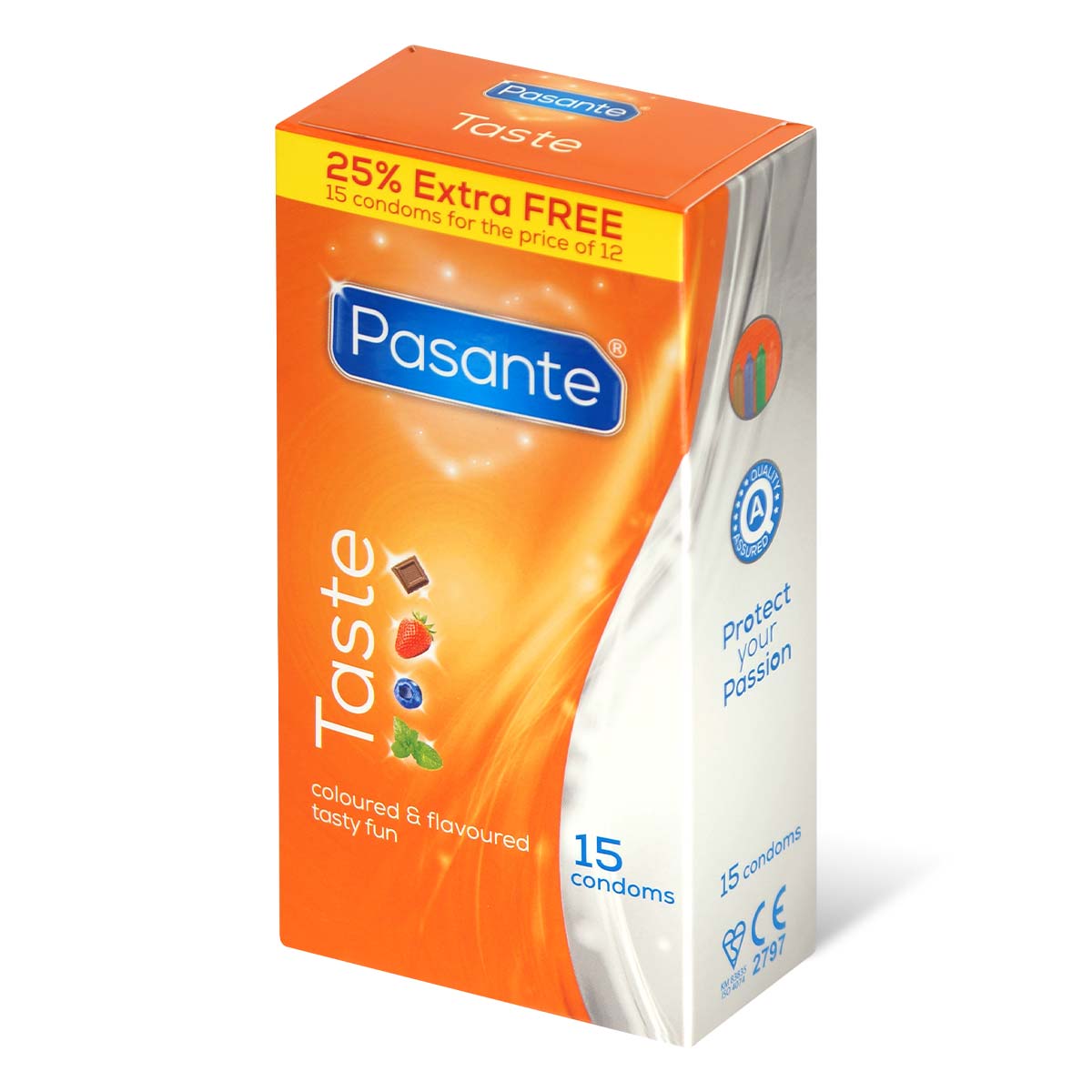 Pasante Taste 15's Pack Latex Condom-p_1