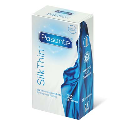 Pasante Silk Thin 12's Pack Latex Condom-thumb