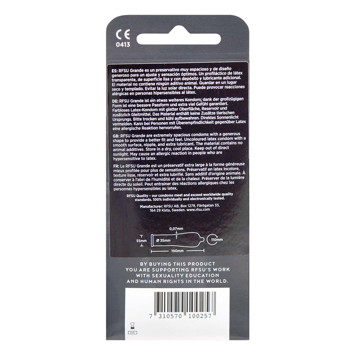 RFSU Grande 10's Pack 55mm Latex Condom-thumb_3