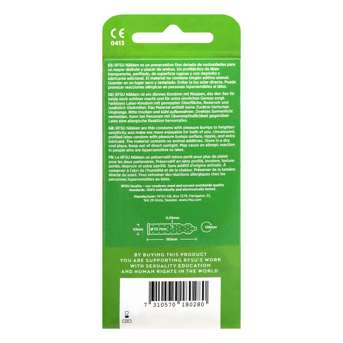 RFSU Näkken 10's Pack Latex Condom-p_3