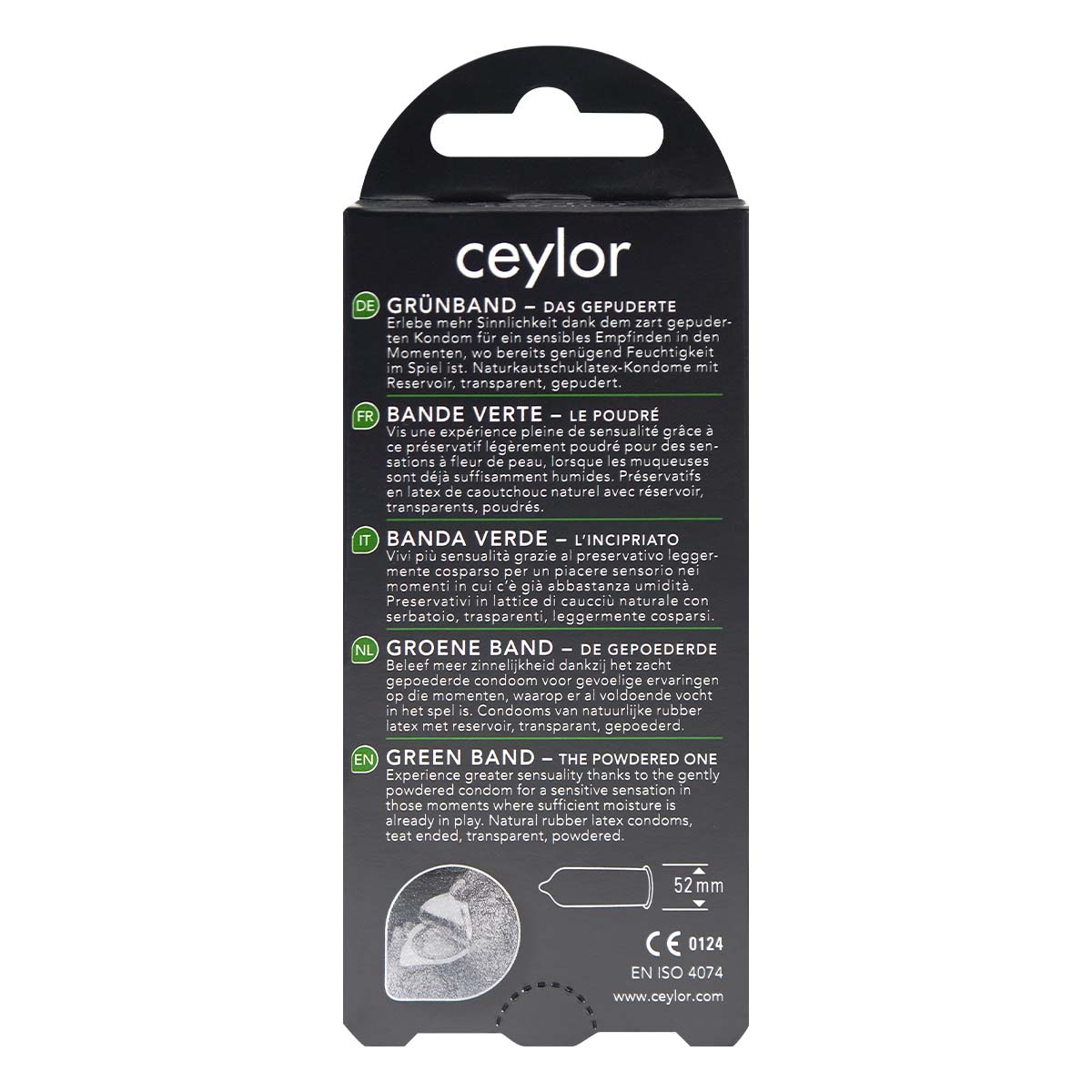 ceylor Green Band non-lubricated 6's Pack Latex Condom-p_3