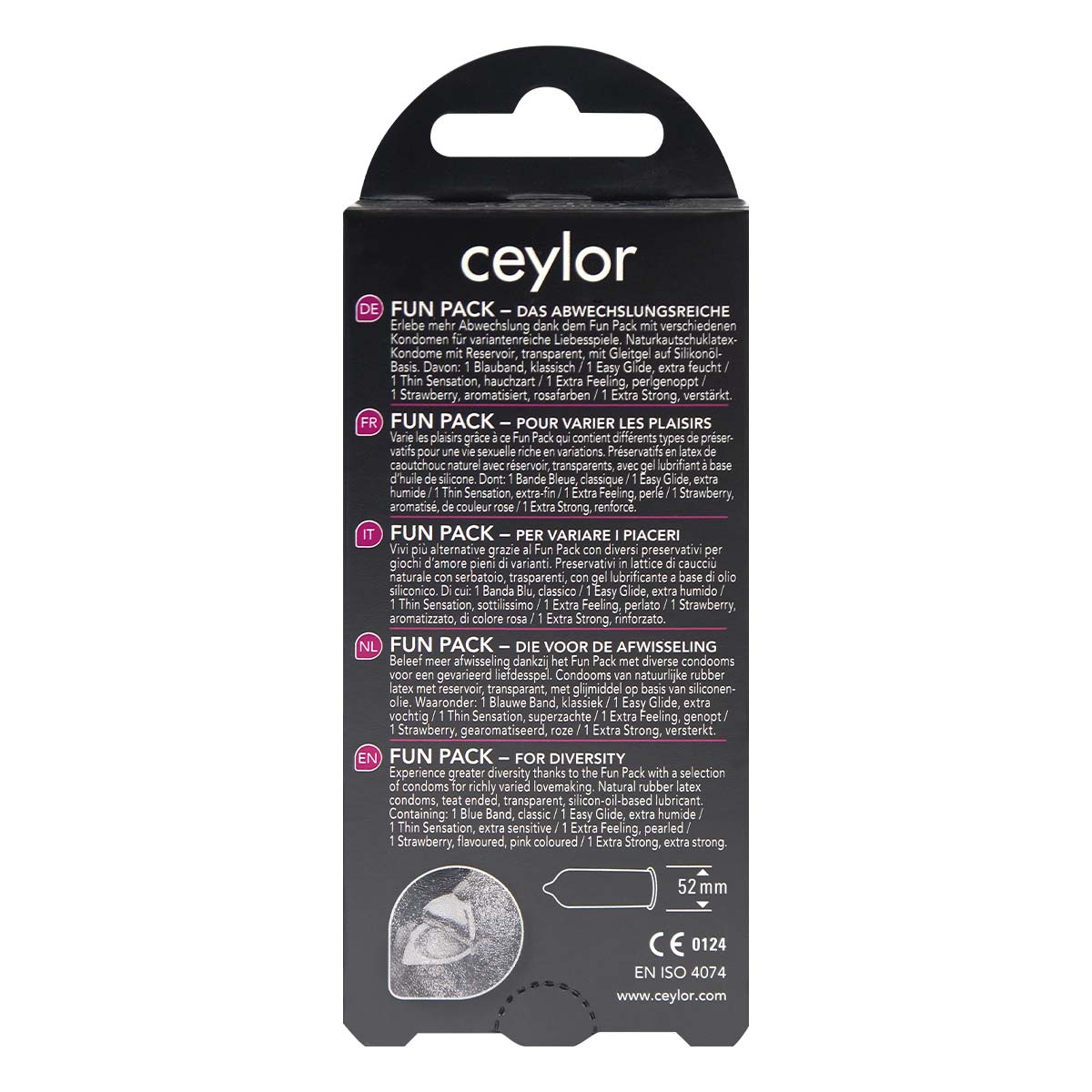 ceylor (セイラー) ファンパック ラテックスコンドーム 6個入-p_3