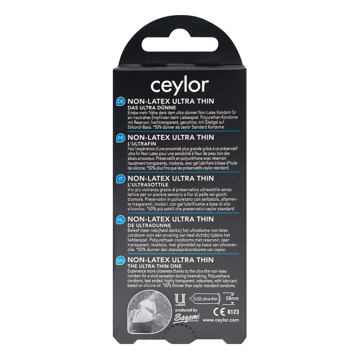 ceylor Ultra Thin 0.02 58mm 6's Pack PU Condom-p_3
