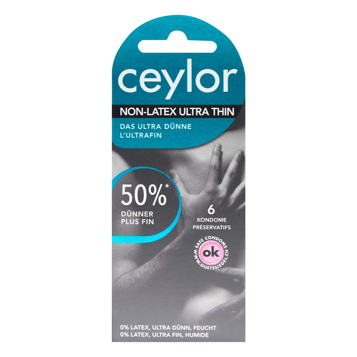 ceylor Ultra Thin 0.02 58mm 6's Pack PU Condom-thumb_2