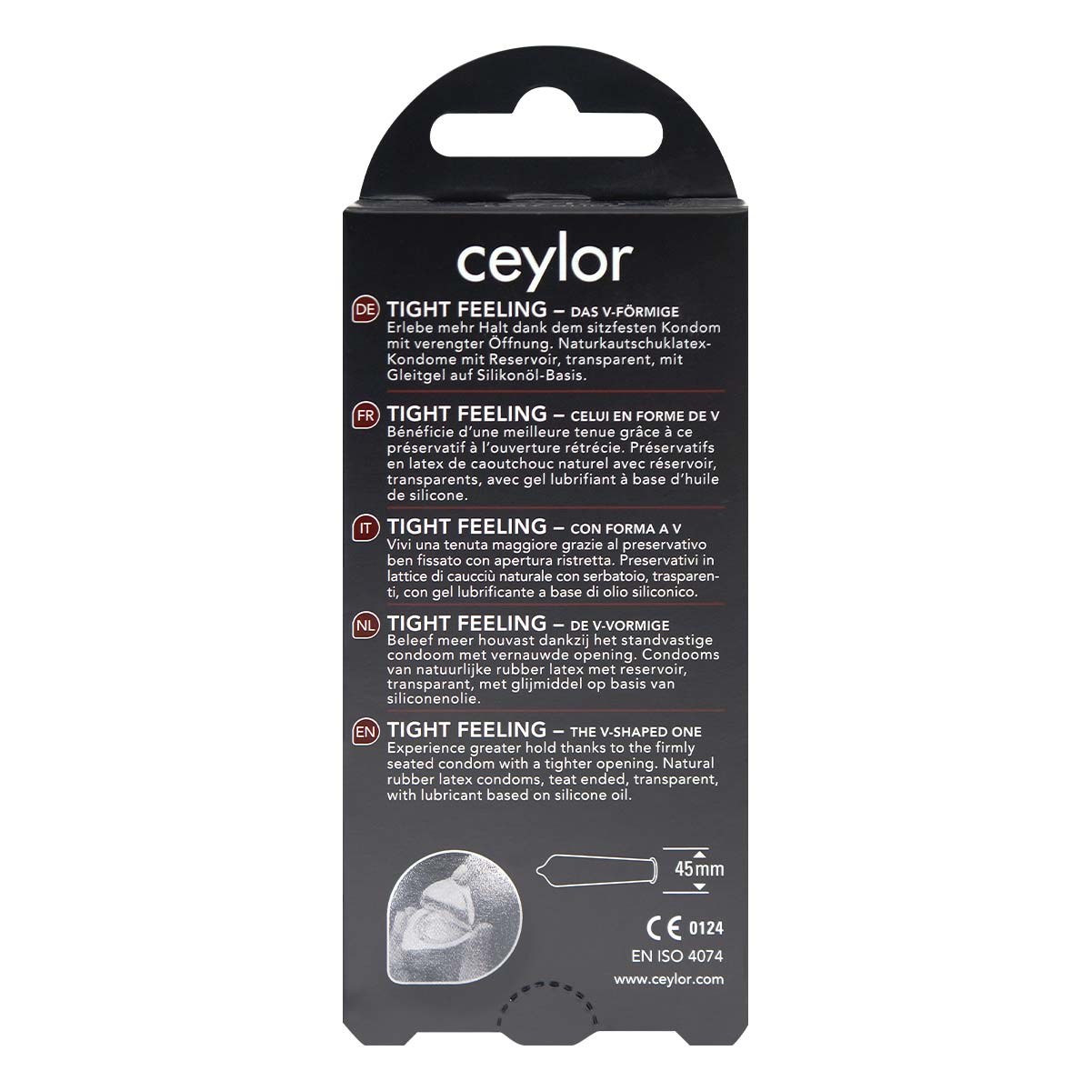 ceylor Tight Feeling 45mm 6's Pack Latex Condom-thumb_3