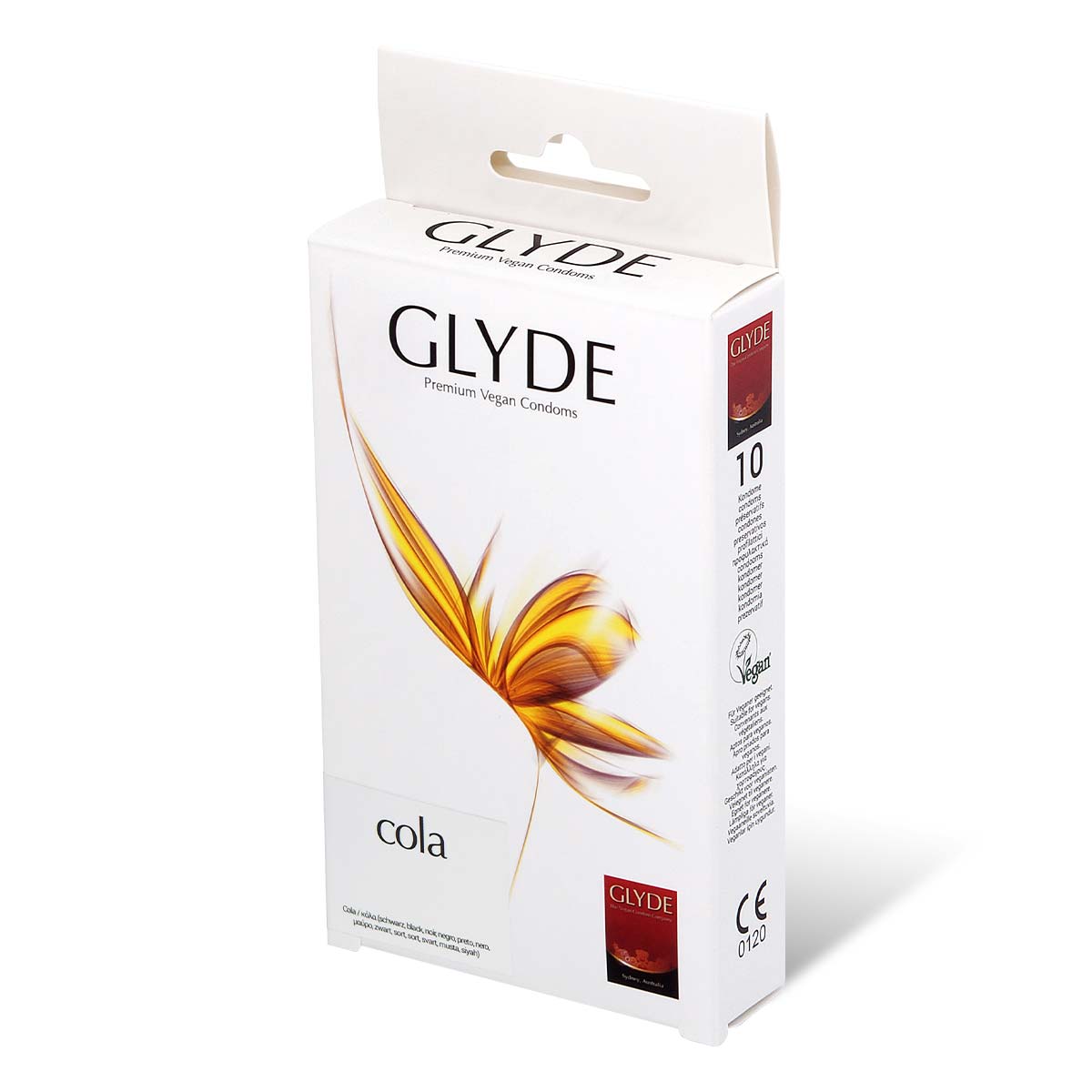 Glyde Vegan Condom Cola 10's Pack Latex Condom-p_1