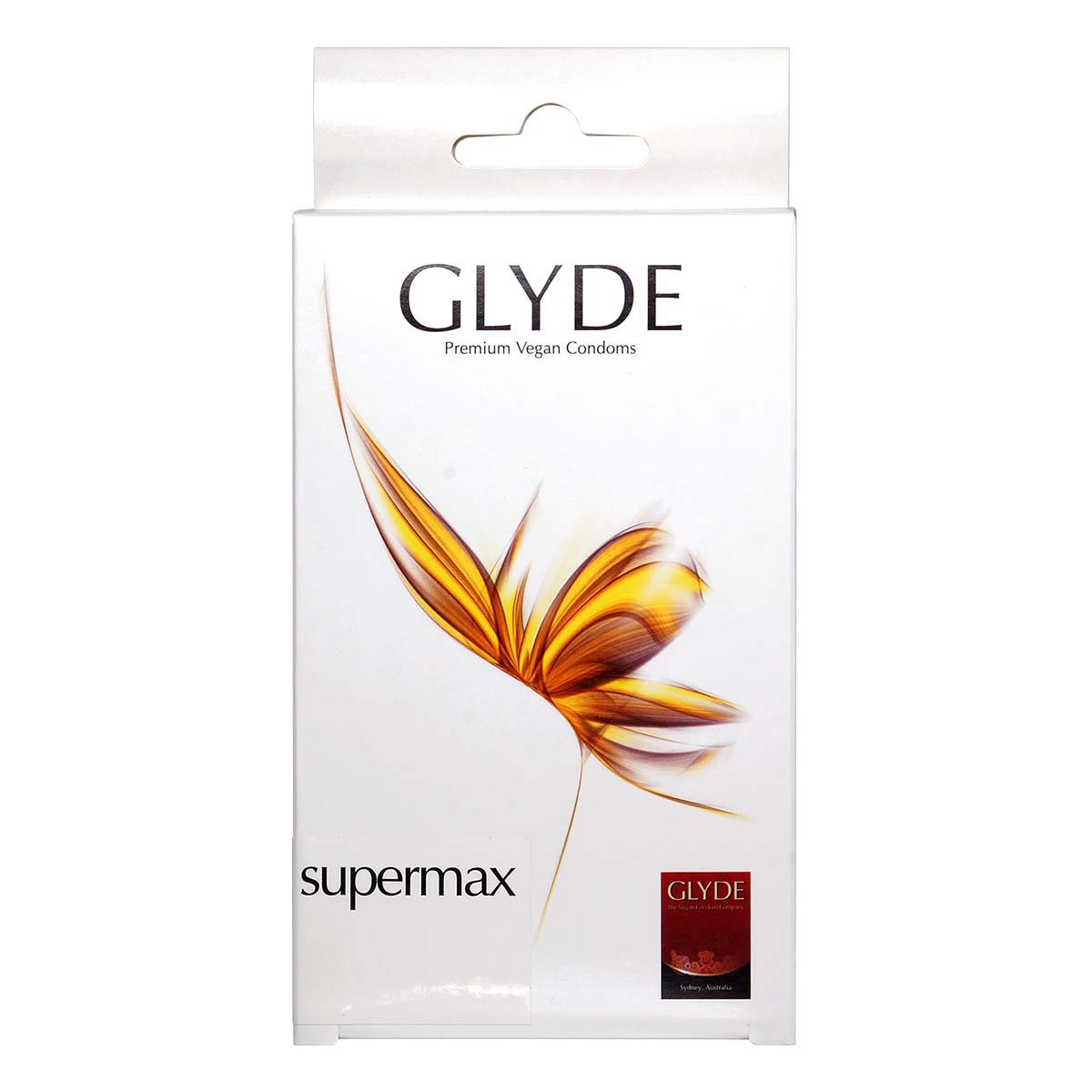 Glyde Vegan Condom Supermax 60mm 10's Pack Latex Condom-thumb_2