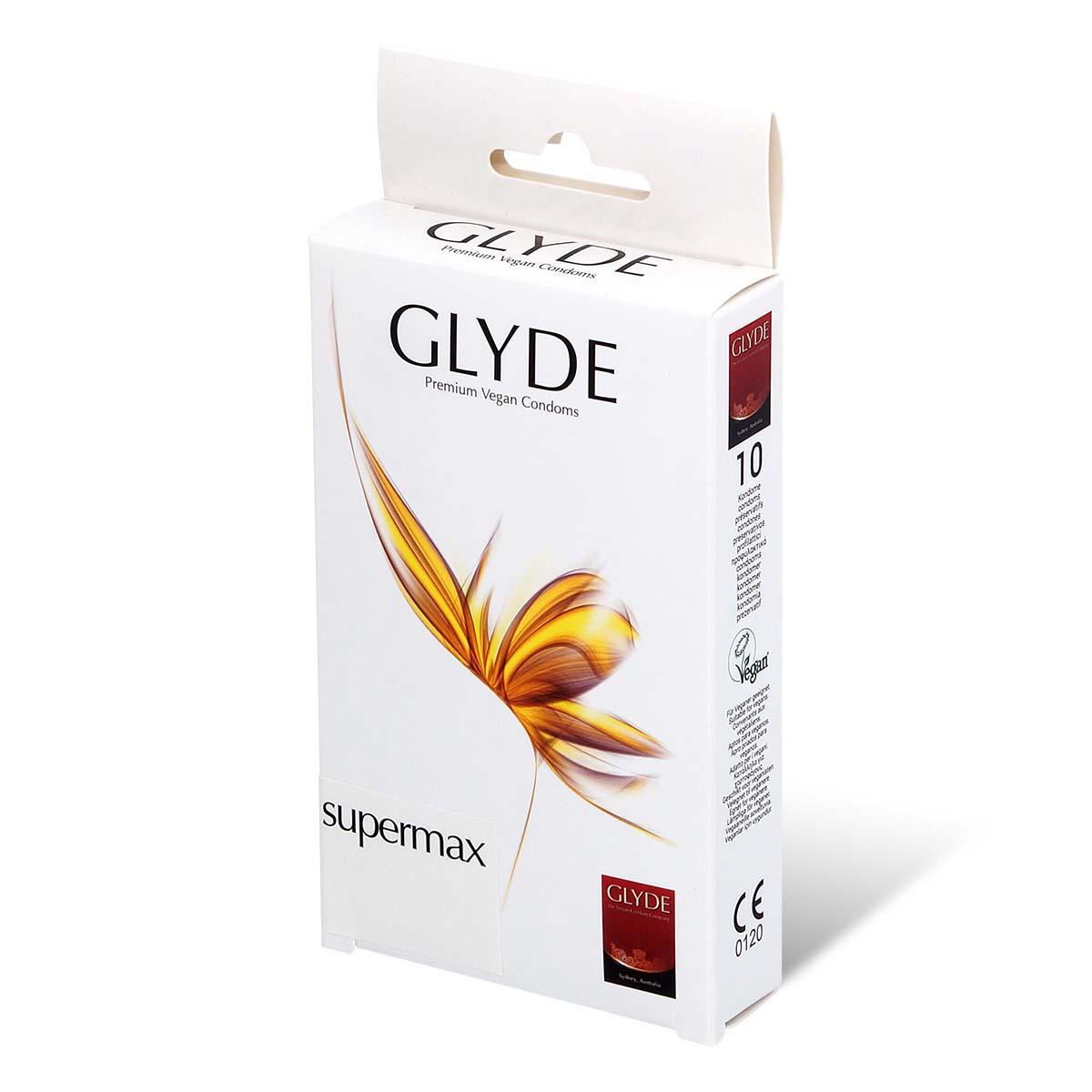 Glyde Vegan Condom Supermax 60mm 10's Pack Latex Condom-thumb_1
