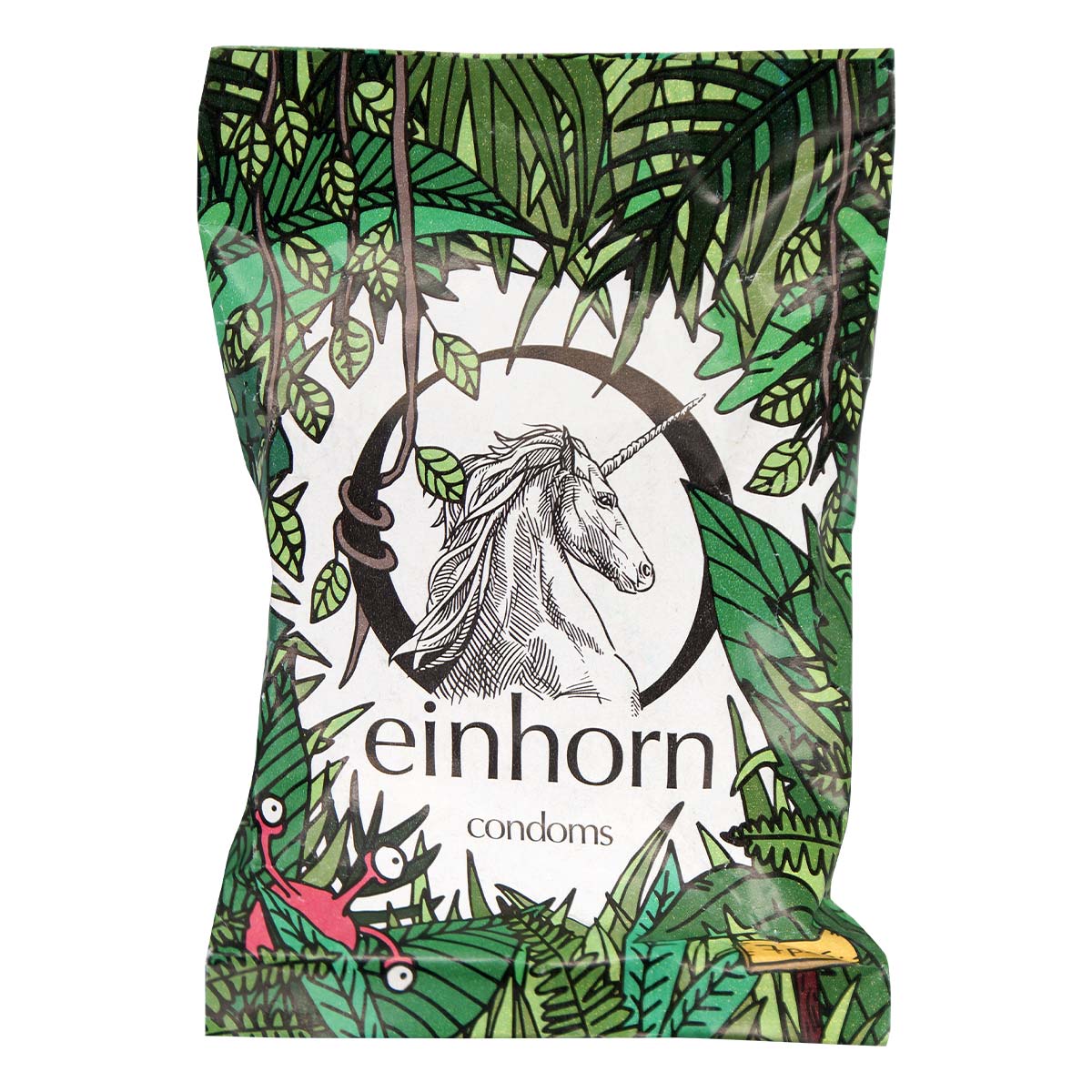 Einhorn Fiddle Jungle Vegan Condom 7's Pack Latex Condom-thumb_2