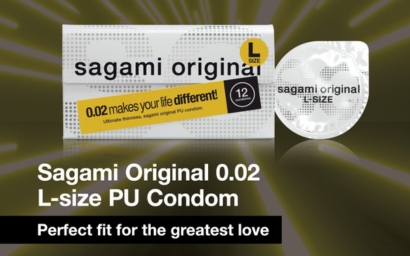 Sagami Original 0.02 L-size 58mm 12's Pack PU Condom (UK)-hot