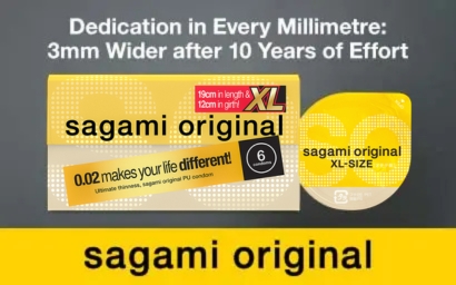 Sagami Original 0.02 XL-size 61mm 6's Pack PU Condom (UK)-hot